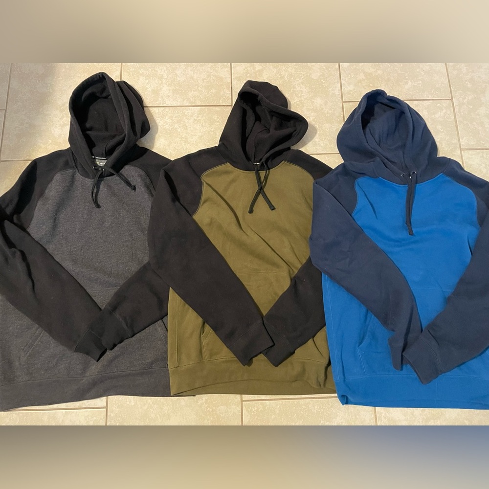 3 Mens Hoodies Small